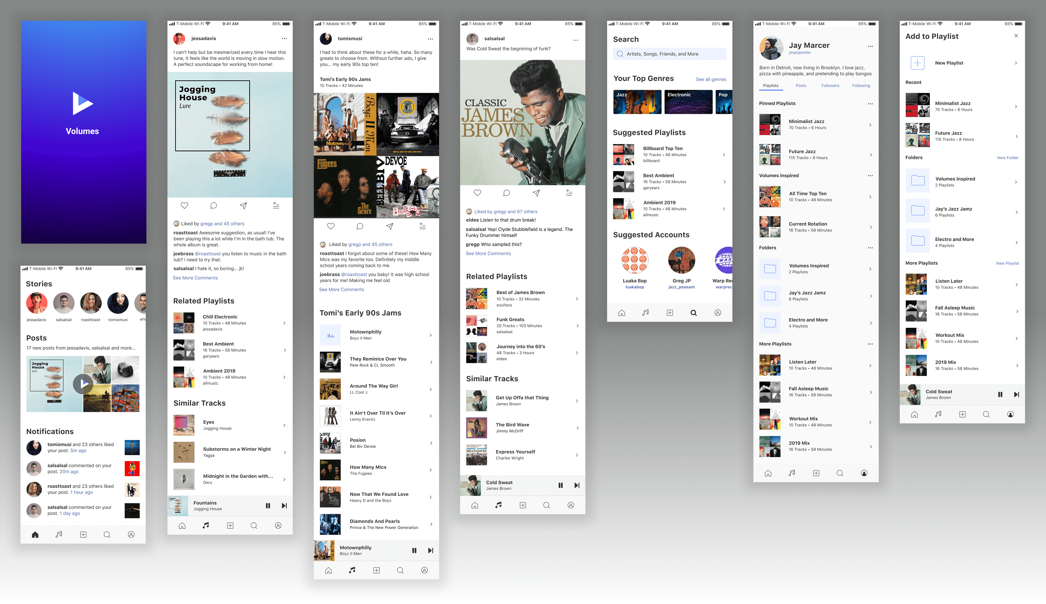 Volumes app screenshots