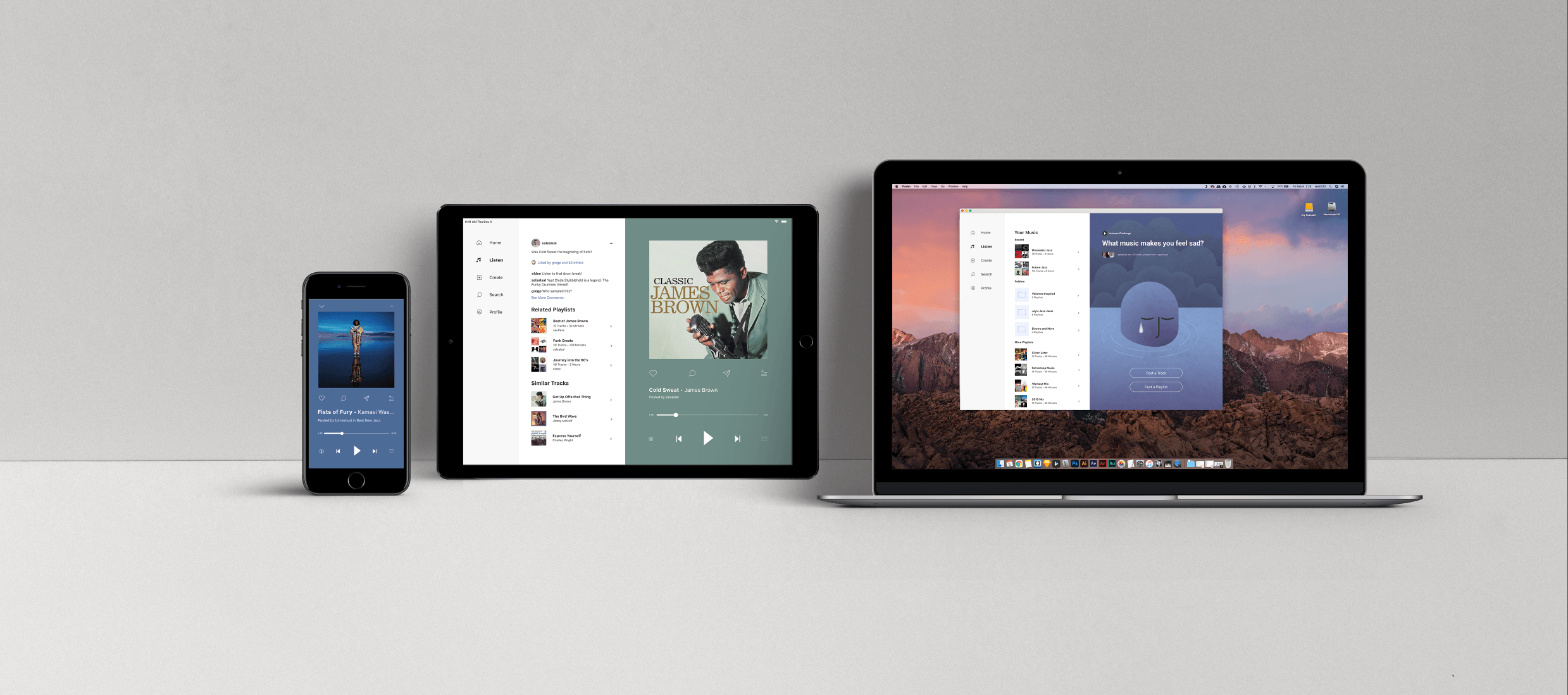 Volumes app screenshots